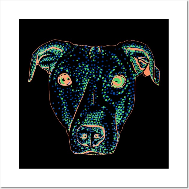 American Pit Bull Wall Art by RaLiz